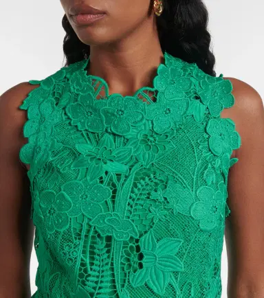 Monique Lhuillier Floral lace minidress | Thumbnail 6