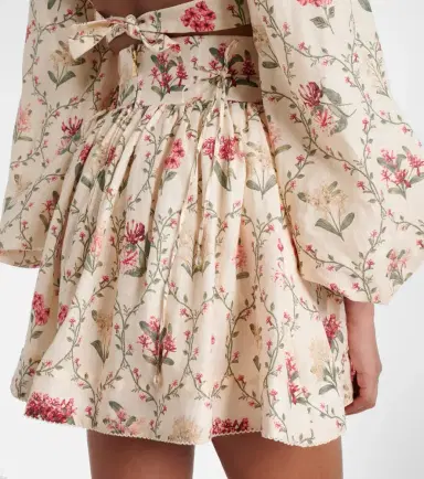 Agua by Agua Bendita Floral linen miniskirt | Thumbnail 5