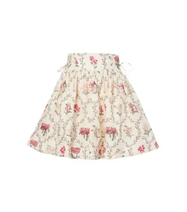 Agua by Agua Bendita Floral linen miniskirt | Thumbnail 1