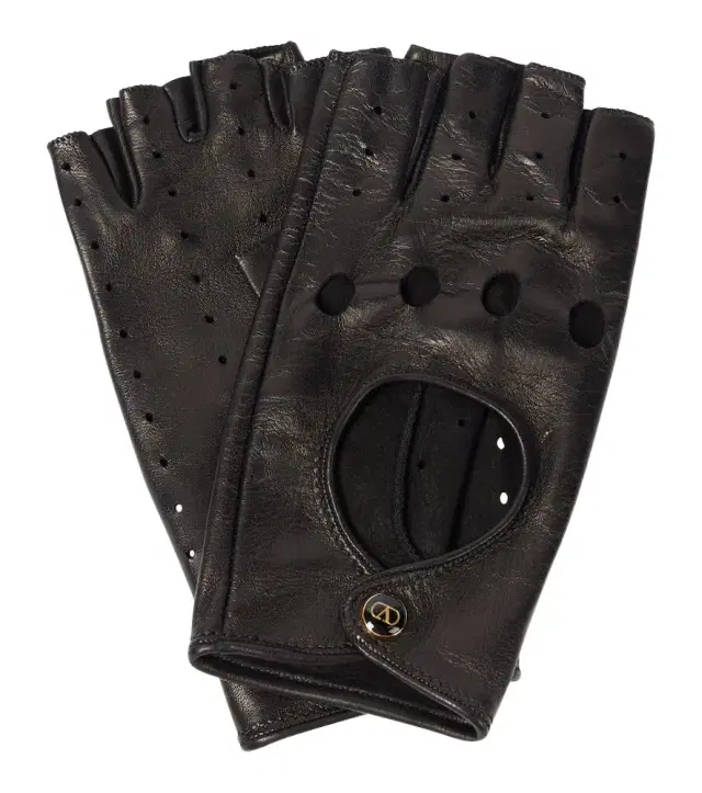 Valentino Garavani Leather fingerless gloves