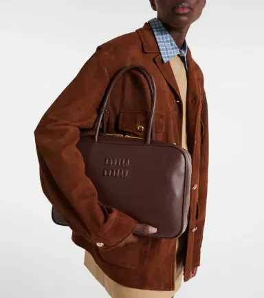 Miu Miu Beau Large leather tote bag | Thumbnail 4 Miu Miu Beau Large leather tote bag | Thumbnail 4