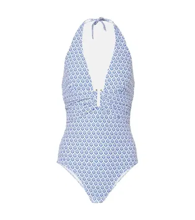 Heidi Klein Cape Cod printed halterneck swimsuit | Thumbnail 1