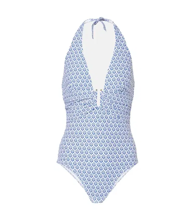 Heidi Klein Cape Cod printed halterneck swimsuit