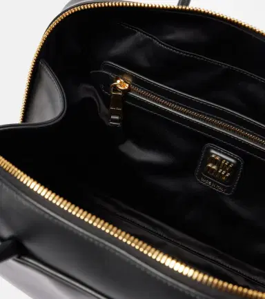 Miu Miu Medium leather tote bag | Thumbnail 6 Miu Miu Medium leather tote bag | Thumbnail 6