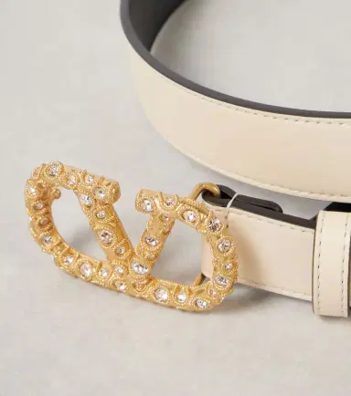 Valentino Garavani VLogo Signature embellished leather belt | Thumbnail 2