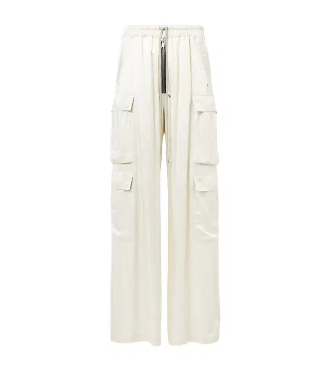 Rick Owens Cargobelas charmeuse cargo pants