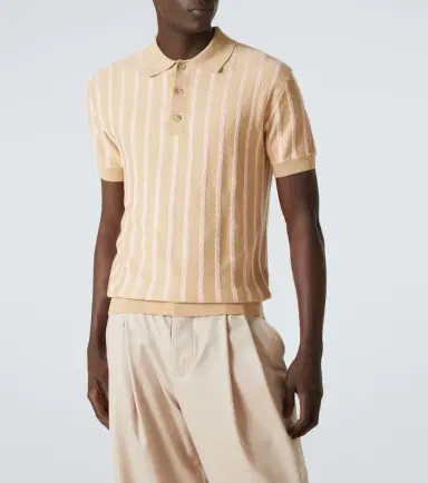KING & TUCKFIELD Striped wool polo shirt | Thumbnail 2