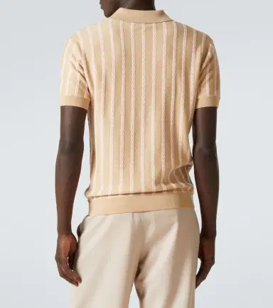 KING & TUCKFIELD Striped wool polo shirt | Thumbnail 3