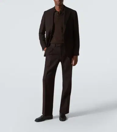 Saman Amel Amo wool twill straight-leg pants | Thumbnail 2