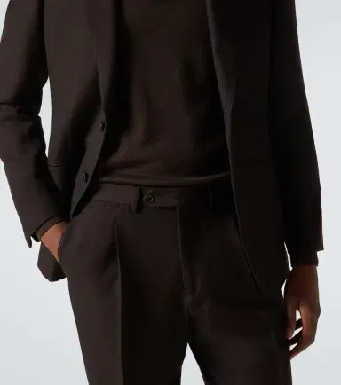 Saman Amel Amo wool twill straight-leg pants | Thumbnail 4