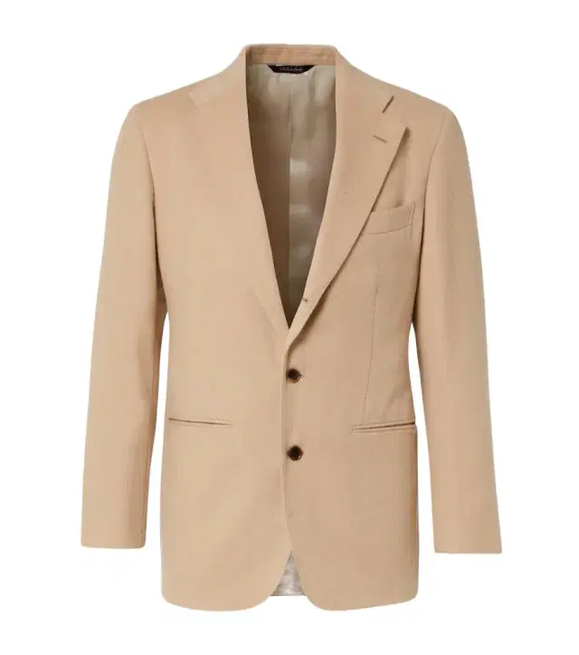 Saman Amel Camel hair suit jacket