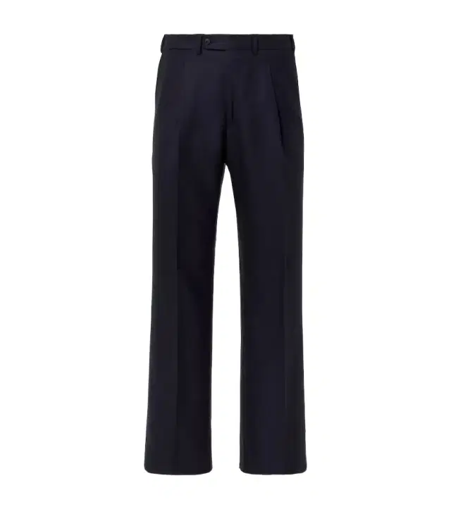 Amo wool twill straight-leg pants