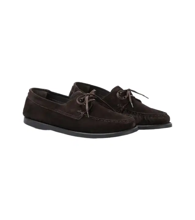 Saman Amel City Moc suede boat shoes