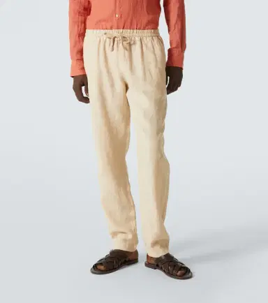 Fedeli Linen straight pants | Thumbnail 3