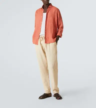 Fedeli Linen straight pants | Thumbnail 4