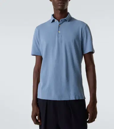 FEDELI Cotton piqué polo shirt | Thumbnail 2