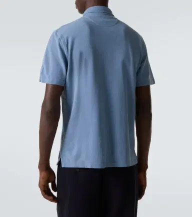 FEDELI Cotton piqué polo shirt | Thumbnail 5