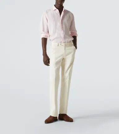 Fedeli Linen Oxford shirt | Thumbnail 3