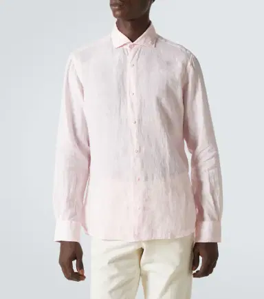 Fedeli Linen Oxford shirt | Thumbnail 5