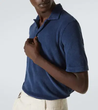 Fedeli Cotton terry polo shirt | Thumbnail 2