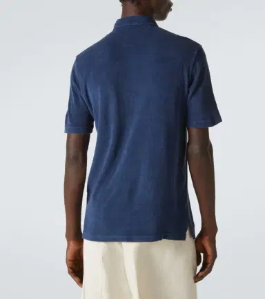 Fedeli Cotton terry polo shirt | Thumbnail 4