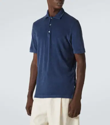 Fedeli Cotton terry polo shirt | Thumbnail 5