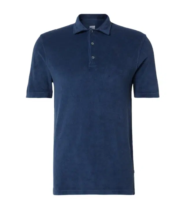 Cotton terry polo shirt