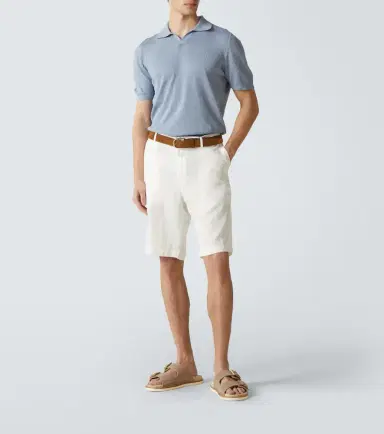 Fedeli Cotton piqué polo shirt | Thumbnail 3