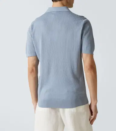 Fedeli Cotton piqué polo shirt | Thumbnail 5