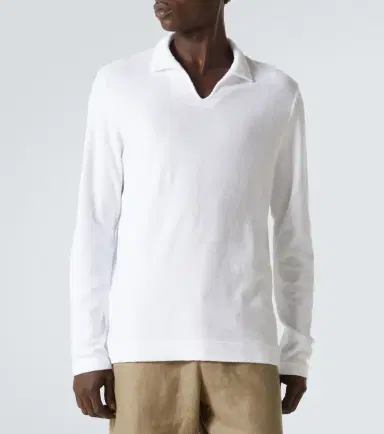 Fedeli Cotton terry polo shirt | Thumbnail 4