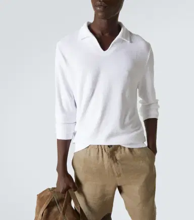 Fedeli Cotton terry polo shirt | Thumbnail 6