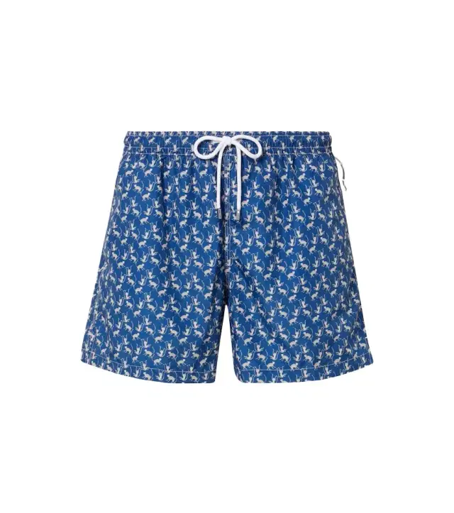 Printed swim trunks