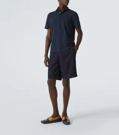 Fedeli Cotton piqué polo shirt | Thumbnail 5