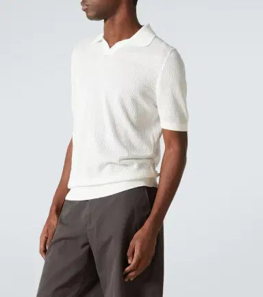 Fedeli Cotton piqué polo shirt | Thumbnail 4