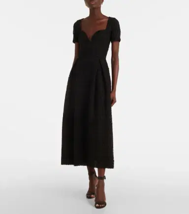 Elie Saab Macramé midi dress | Thumbnail 4
