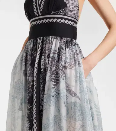 Elie Saab Printed silk chiffon maxi dress | Thumbnail 2