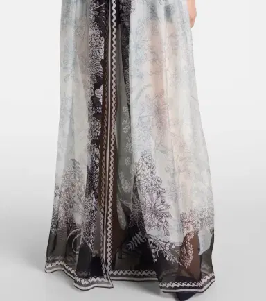 Elie Saab Printed silk chiffon maxi dress | Thumbnail 5