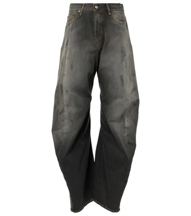 2006F distressed low-rise wide-leg jeans