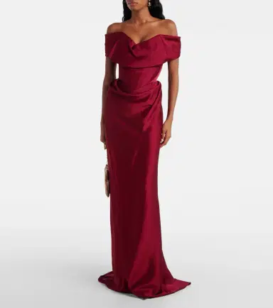 Vivienne Westwood Nova Cocotte crêpe satin bustier gown | Thumbnail 2