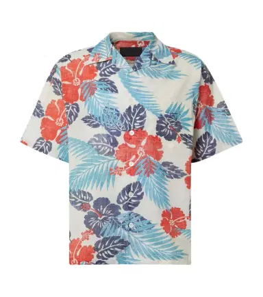 Prada Printed cotton bowling shirt | Thumbnail 1