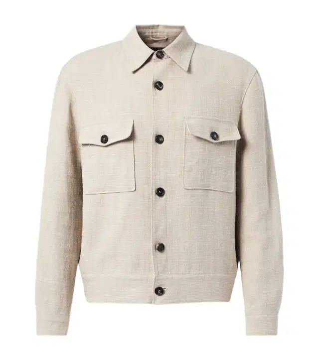 Loro Piana Clem linen and silk canvas blouson