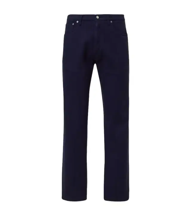 Mid-rise straight jeans