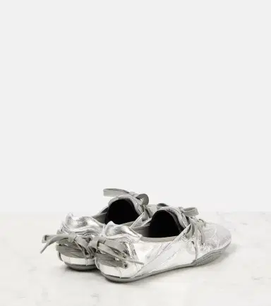 Acne Studios Metallic leather flats | Thumbnail 4 Acne Studios Metallic leather flats | Thumbnail 4
