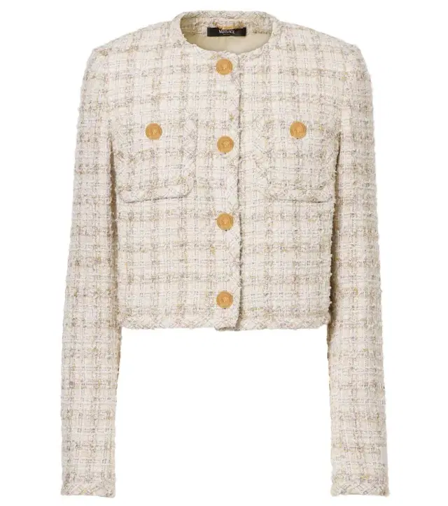 Versace Medusa tweed jacket