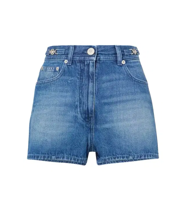 Versace Faded denim shorts