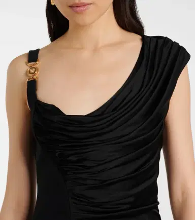 Versace Medusa '95 draped jersey minidress | Thumbnail 3