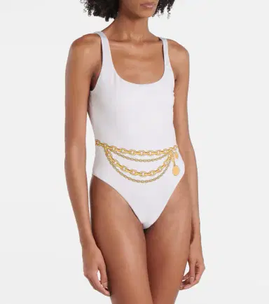 Versace Chain-detail printed swimsuit | Thumbnail 4