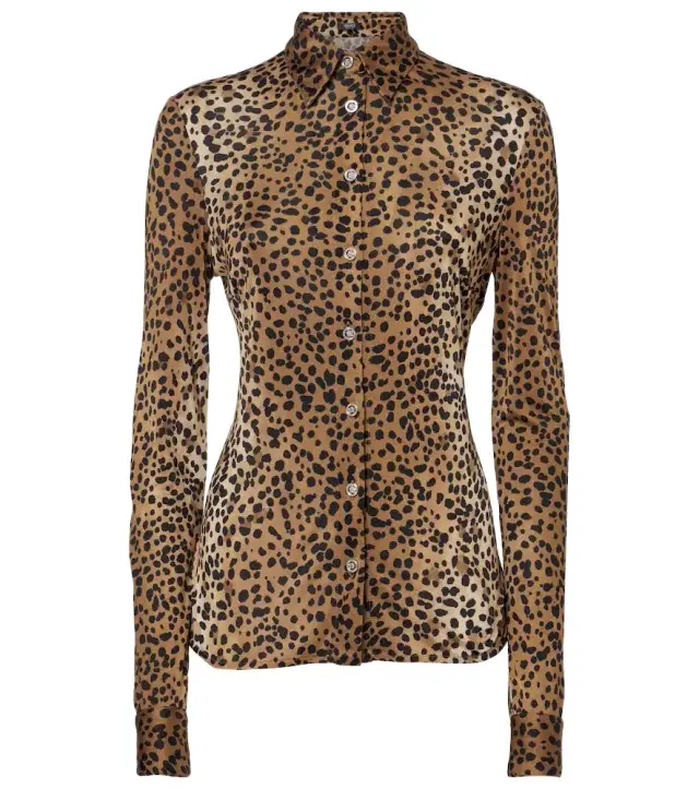 Versace Leopard-print shirt