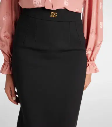 Dolce & Gabbana DG virgin wool pencil skirt | Thumbnail 2