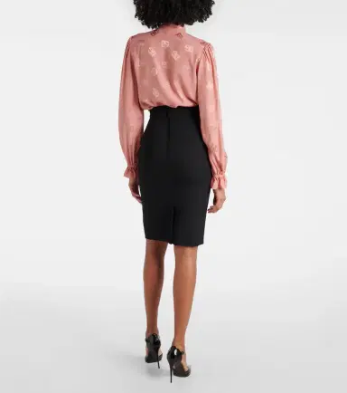 Dolce & Gabbana DG virgin wool pencil skirt | Thumbnail 3